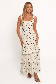 [PUP66] Mabel Maxi Dress - Cream XS cream
