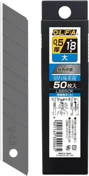 OLFA Replacement Black Blade 18mm L-type Heavy Duty Cutter LBB50K x1 or x5 JAPAN
