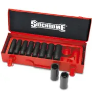 New Sidchrome 10pce 1/2" Drive Metric Impact Socket Set 10mm-24mm Torque Plus