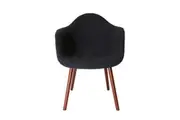 SK Designer Living | Replica Eames DAW Hal Inspired Chair | Charcoal & Walnut