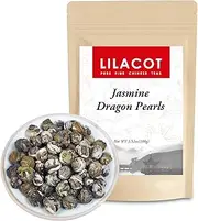 LILACOT Jasmine Dragon Pearls Green Tea Jasmine Scented Green Tea with Amazing Aroma Health Jasmine Green Tea 100g