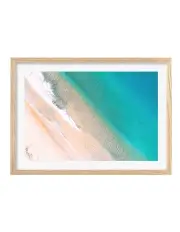 [Profile Australia] Aqua Sands 1 Art Print A3 Frame in Natural