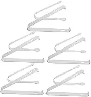 HEALLILY Ice and Sugar Tongs 10 Stainless Steel Mini Serving Tongs for BBQ Kitchen Use