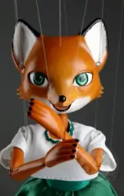 Dancing Fox - 24 inches tall professional marionette
