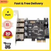 4 Ports PCI-E to USB 3.0 HUB PCI Express Expansion Card Adapter 5Gbps for Mother