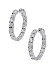 Diana M. Fine Jewelry 14K 1.50 ct. tw. Diamond Hoops