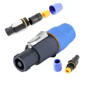 IP65 Waterproof Audio Plug Jack Speaker Connector Mic XLR 4 Pole Adapter Lot