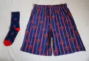 Melbourne Demons AFL AFMEL0843U Mens Cotton Boxer Shorts & Socks Gift Pack New