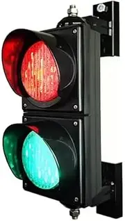 Traffic Light Lamp,Small Traffic Light,100mm(4") Traffic Light, 500m Pedestrian Remote Control Signal, Traffic Signal Light,DC12V-24V/AC85-265V Waterproof Traffi(Size:AC85-265V,Color:Standard Version)