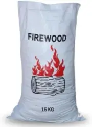 Woven Polypropylene -Sacks Heavy Duty Firewood Bag | Size 15 KG | Pack of 100