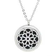 Cosmic Design Aromatherapy Essential Oil Diffuser Necklace Silver - Free Chain - Mothers Day Gift Idea