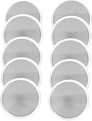 SHINEOFI 10pcs Engraved Coin Blanks Metal Coins for Jewelry Craft Engraving Threaded Edge Storage Case Perfect for Diy