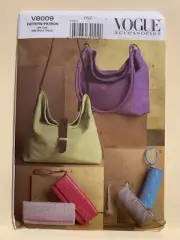 Vogue Accessories pattern V8009 Handbags 6 options shoulder or clutch - UNCUT