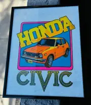 Ultra RARE! VTG 1973 Honda Civic Hanes T shirt Sz M Brand New, Preserved Nirvana