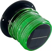 Cloud Fire Solar Strobe Light for Boat Yacht, Led Anchor Light Magnetic Powered Navigation Lamp, IP65 Waterproof & Dustproof, Solar Warning Beacon Light,3 Modes (Flashing, Strobe, Steady), Green