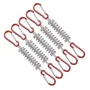 Outdoor Camping Tent Spring Wind Rope Buckle Fix Hook Buckles (Red 5pcs) AU