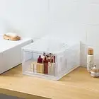 Shoe Organizer Clamshell Design Stackable Shoes Storage Organizer Rack Plastic