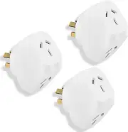 Double Power Plug Outlet Extender,Triple Plug Adaptor,Multi Plugs Extension, Soc