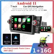 7" Android 11.0 Stereo Radio GPS For 2007-2012 Fiat Punto & Grande Punto Carplay