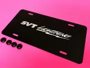1pc SVT LIGHTNING BLACK Aluminum Front License PLATE *RUST FREE