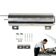 Coolant Recovery Tank, Polished Stainless Steel Coolant Overflow Tank, Rustproof Catch Can, Easy Installation, Stylish Car Modification Supply for Automotive, Trucks, and Vehicles