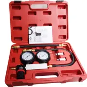 Cylinder Leak down Tester,Compression Test Kit - Engine Cylinder Dual Gauge Leak