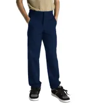 Dickies Boys Navy Pants Flat Front 56562-NVY School Uniform Sizes 4 to 20