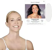 Silc Skin Collette Pad to Help with Neck & Collarbone Wrinkles from Sun, Aging, Side Sleeping, Reusable Self Adhesive Medical Grade Silicone, 1 Pad