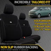 Volkswagen Transporter T6 - GP4 Neoprene 2x Front Bucket Seat Covers (Made to Order)