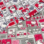 豬豬日本拼布 三麗鷗  HELLO KITTY 漫畫款 棉布料材質