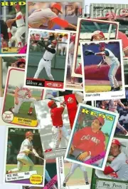 GIFTS FOR CHILDREN 100 Assorted Cincinnati Reds Old Baseball Cards FREE POSTAGE