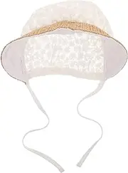 [GALPADA] Boys and Girls Sun Hat Toddler Girls Bucket Hat Sun Protection Breathable Woven Fabric Daisy Pattern Princess Cap Newborn