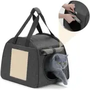 Dog Cat Soft Sided Carrier w Scratching Board Pets up to16 lbs Airline Approved