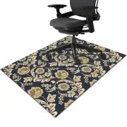 Office Chair Mat for Hardwood Floor Floral 36"x48" Computer Gaming Chair Mat ...