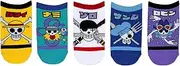 [Everything Legwear] One Piece Kids Lowcut Socks (5 Pair) - Multicolour, Cartoon, Medium, Lowcut Sock, Boys, Big Kids, Socks