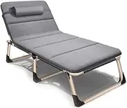 Zero Gravity Lounge Chair, Zero Gravity Chairs Folding Padded,Recliners Heavy Duty People s, Garden Beach Lounge Chair,Portable Foldable Folding Guest Beds for Adults, Support 200kg, 195x68x30cm Loung