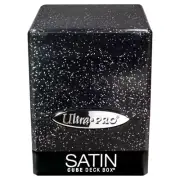 Ultra Pro Deck Box: Satin Cube: Glitter Black