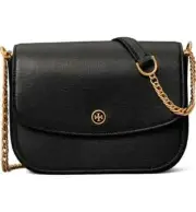 NWT Tory Burch Robinson Convertible Shoulder Bag BLACK 100% AUTHENTIC