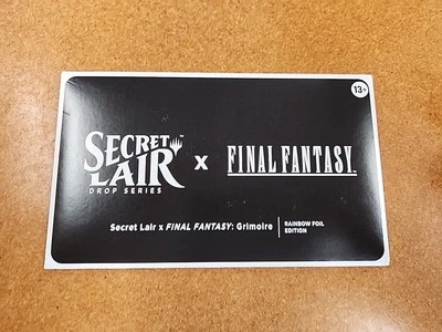 Secret Lair x Final Fantasy English Grimoire FOIL Edition New Sealed In Hand