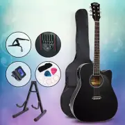Electric Acoustic Guitar 41 Inch Dreadnought Professional 5 Band EQ W/ Stand