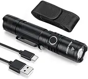 Handheld Tactical Flashlight - 2000 Lumen Super Bright Tactical Torch 5 Light Modes IPX7 Waterproof Powerful Flashlights for Outdoor Camping Hiking Emergency