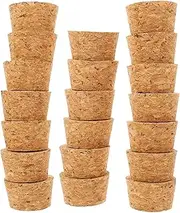 LABRIMP 20Pcs Glass Bottle Cork Mini Corks Cork Stopper Cork Screws for Wine Bottles Beverage Bottle Stopper Large Cork Bottle caps for Glass Bottles Multi-Functional Cork Beer Wood Ohio