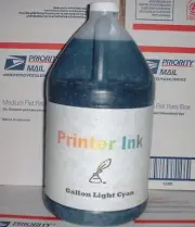 Gallon 128 oz light Cyan ink refill any printer HP Lex