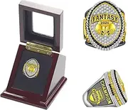 2025 Fantasy Football Ring, Championship Ring, Championship Trophy, Gift Box, Ring Display Box