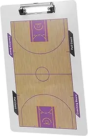 BESPORTBLE Basketball Strategy Whiteboard Dry Erase Clipboard Storage Clipboard Indoor Training Basketball