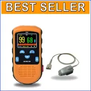 Compact Handheld Pulse Oximeter with Adjustable Alarms & Carry Case Included