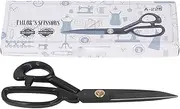 SEWING SCISSORS PROFESSIONAL HEAVY DUTY HIGH MANGANESE STEEL ERGONOMIC TAILOR SEWING SCISSORS FOR FABRIC CRAFT LEATHER 9IN