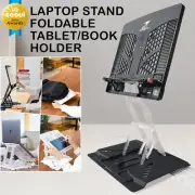 Adjustable Laptop Stand Foldable Portable Ergonomic Tablet Book Holder Desk BK