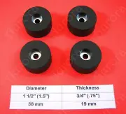 4 Rubber Feet (1.5" x .75") Amplifier, Receiver, Speaker, Electronic Components