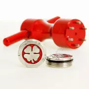 2 x 15g Deluxe Tour Weights +Wrench for Scotty Cameron Putter, Lucky Clover, Red